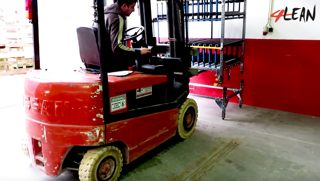 Lean Manufacturing - 4Lean - Panel Wagon - Stackable - Modular