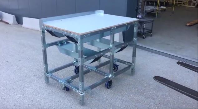 Lean Manufacturing - 4Lean - Mizusumashi Part Tall Wagon